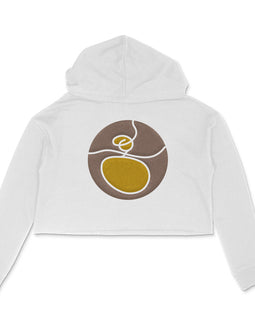"A" akshara  - WOMEN'S KANNADA CROP HOODIE
