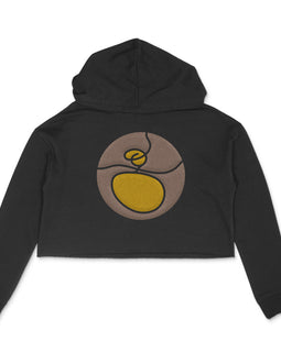 "A" akshara  - WOMEN'S KANNADA CROP HOODIE